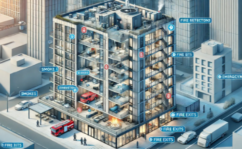 Fire safety is a critical aspect of managing public spaces and high-risk occupancies. Buildings like shopping malls, hospitals, schools, hotels, industrial p