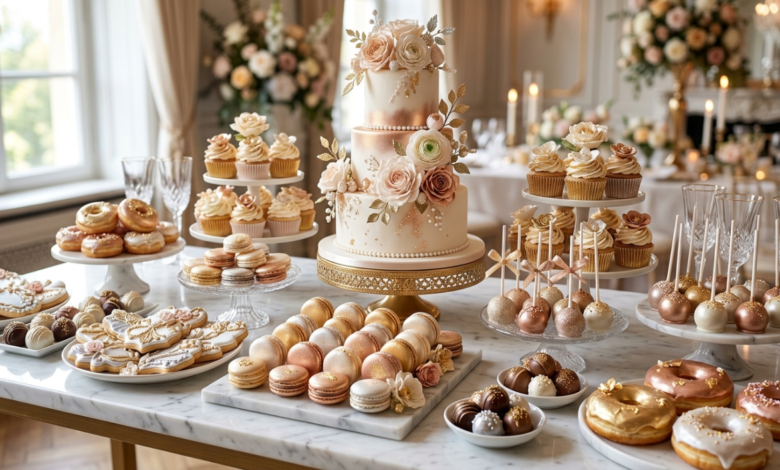 Wedding Cake Ideas with Edible Luster Dust